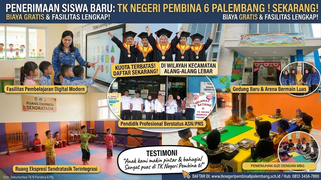 PPDB TK NEGERI PEMBINA 6 PALEMBANG